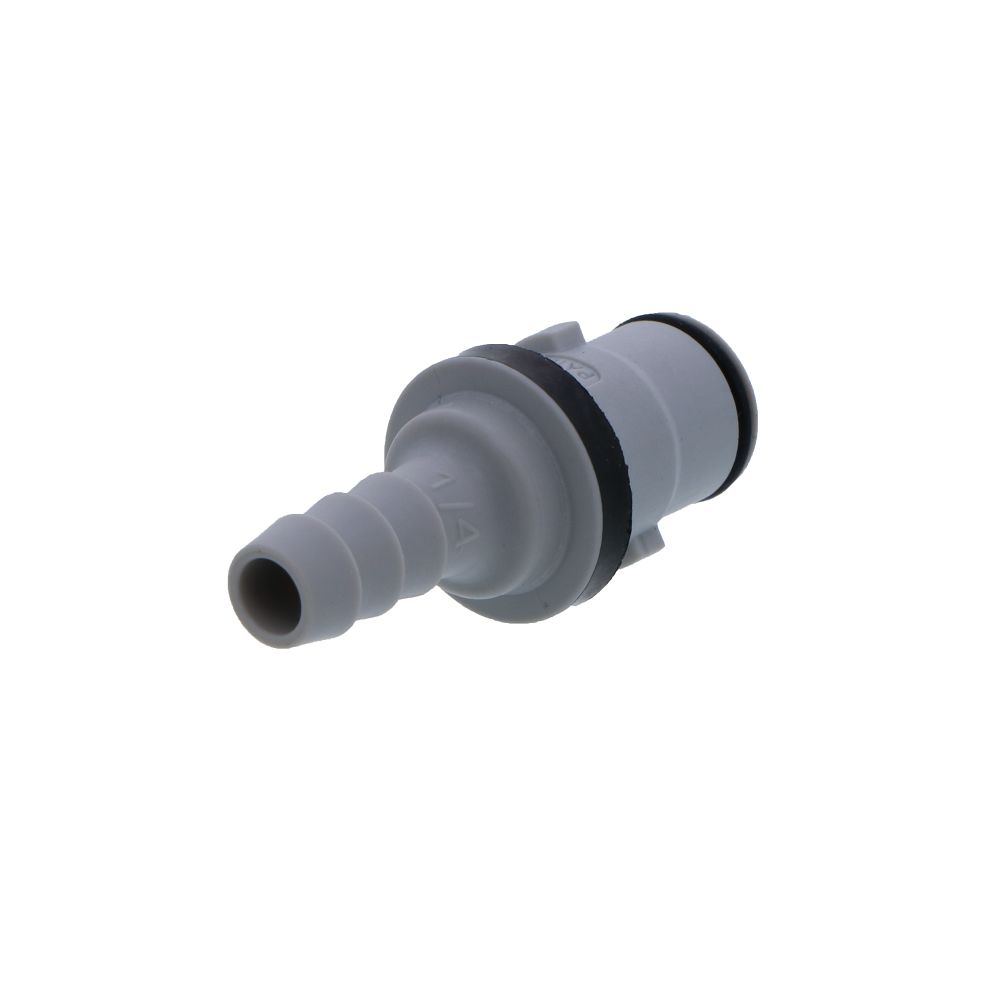 NS2D220412 Valved In-Line Hose Barb Coupling Insert 1/4 ID Barb