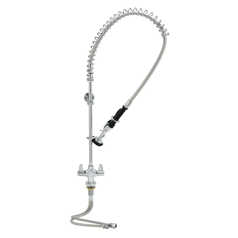 equip by T&S Brass 5PR-2S00 Single Hole Deck Mounted Pre-Rinse Unit 8" Centers