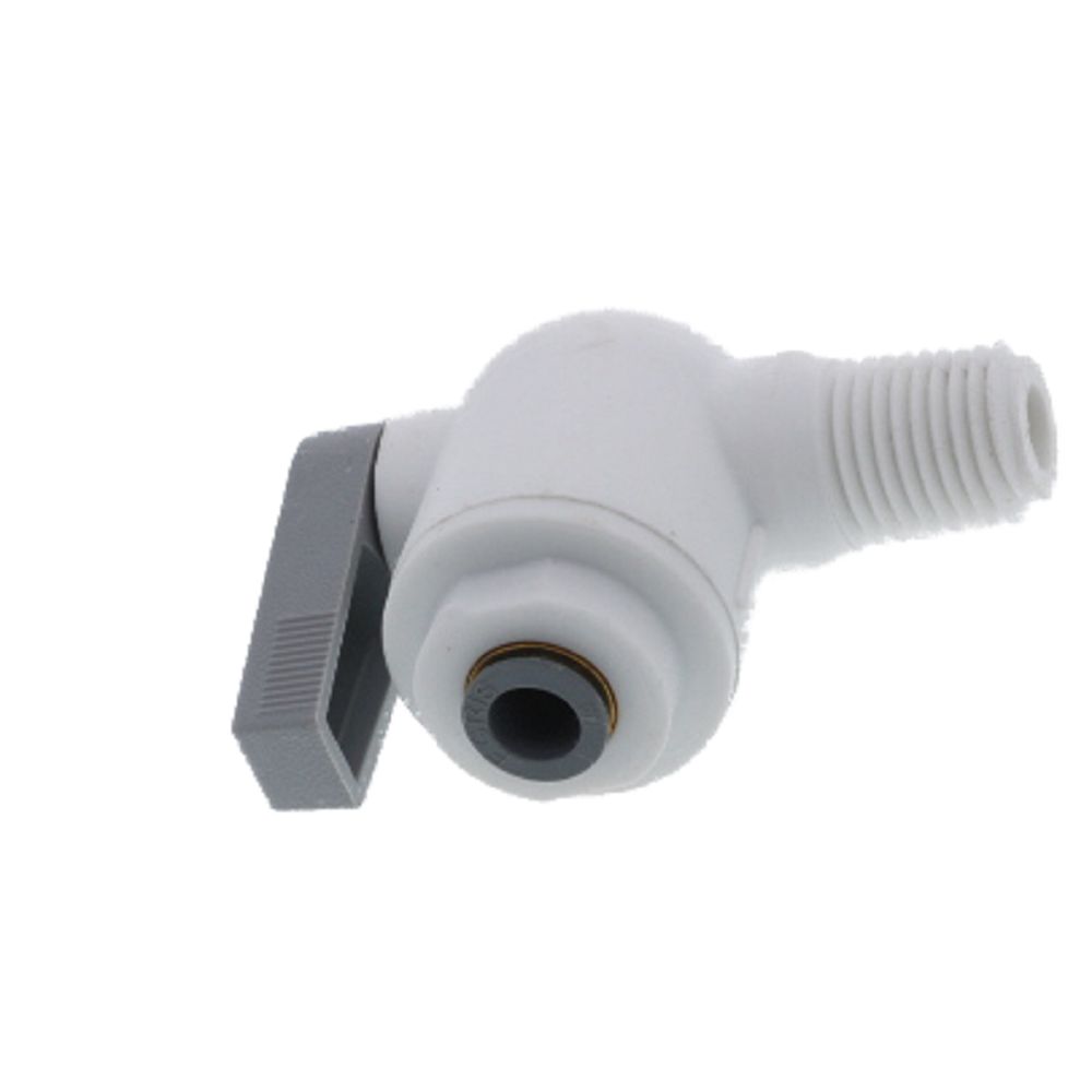 Parker LIQUIfit Male Elbow Valve - 1/4 QC x 1/4 MPT