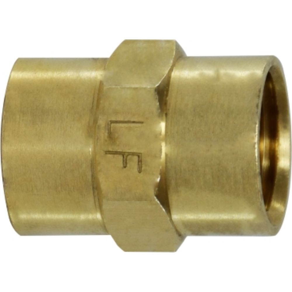 Brass LF 7103 1/4" Coupling