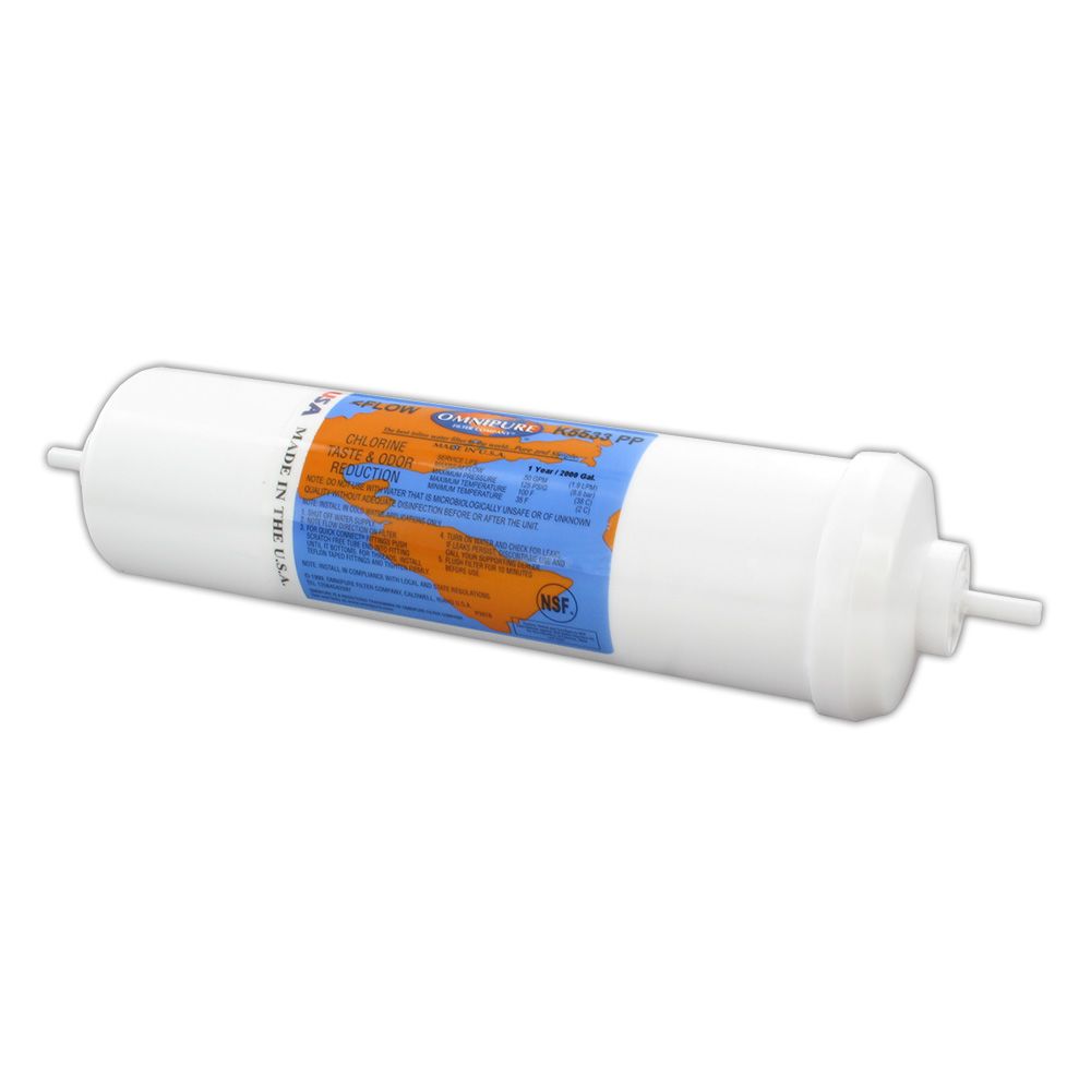Omnipure K5533-PP/K5540-PP Inline GAC 10" x 2.5" Postfilter 1/4" stem