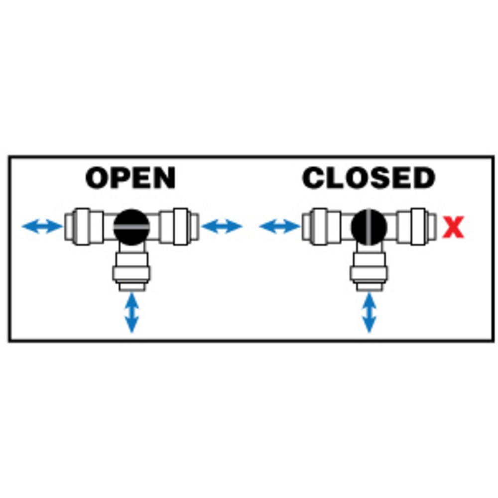 Watts AquaLock/SeaTech - 3 Way By-Pass Valve Type 41 - 1/2 CTS x 1/2 CTS x 1/2 CTS