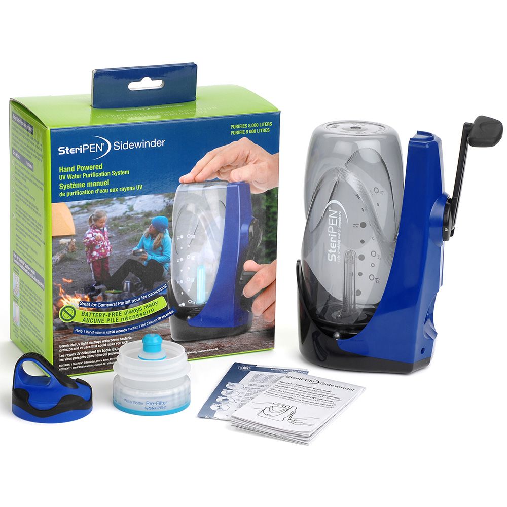 SteriPEN Sidewinder Hand Powered UV Water Purifier