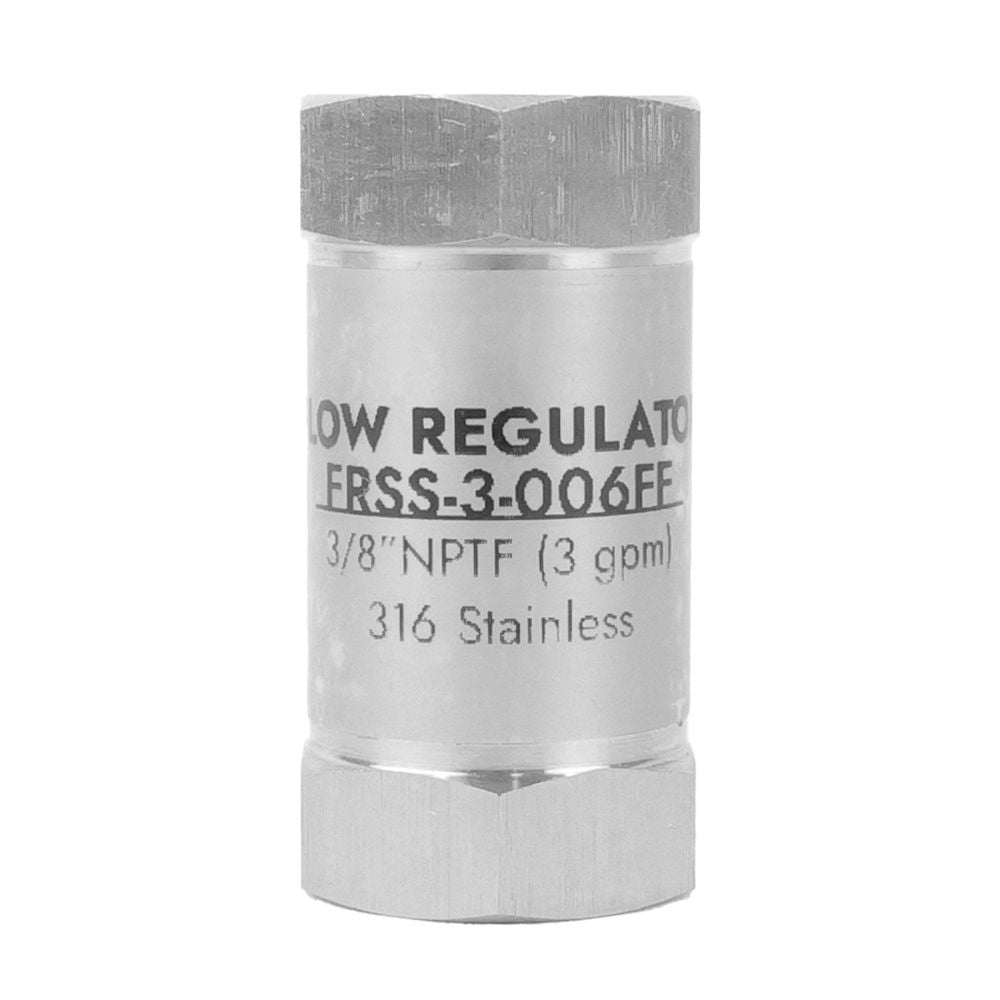 neoFlo Stainless Steel Flow Control 3 gpm 316SS 3/8 FPT