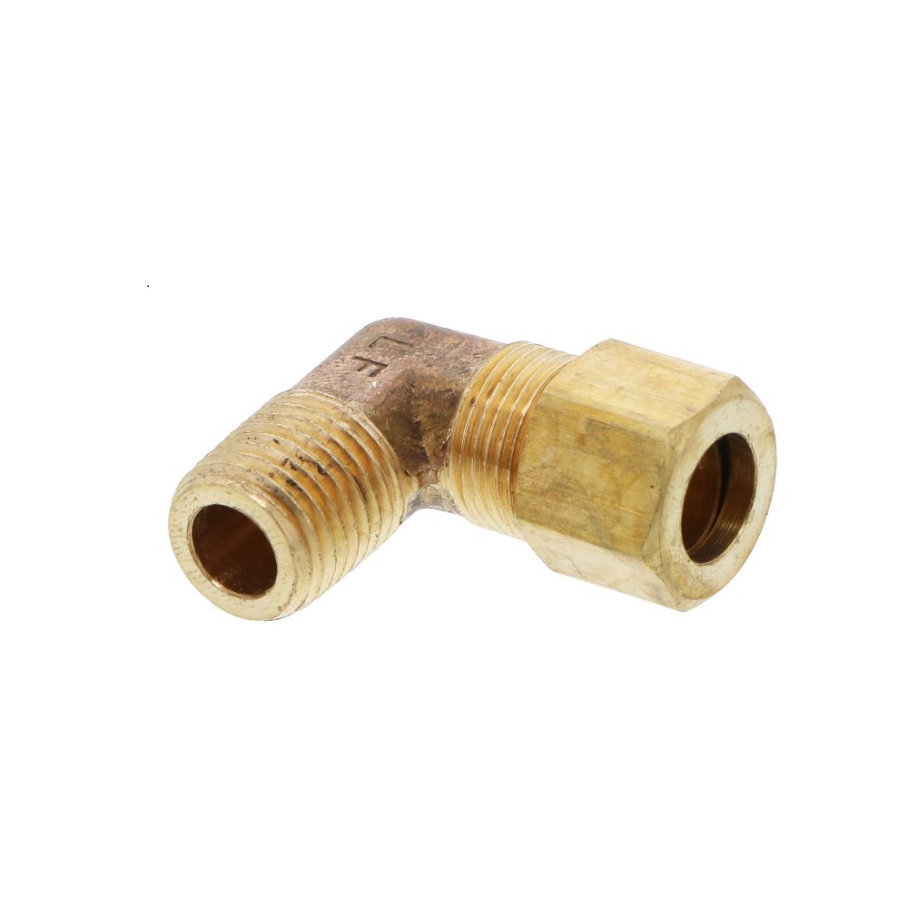 Brass Compression Male Elbow 3/8 Compression x 1/4 MPT