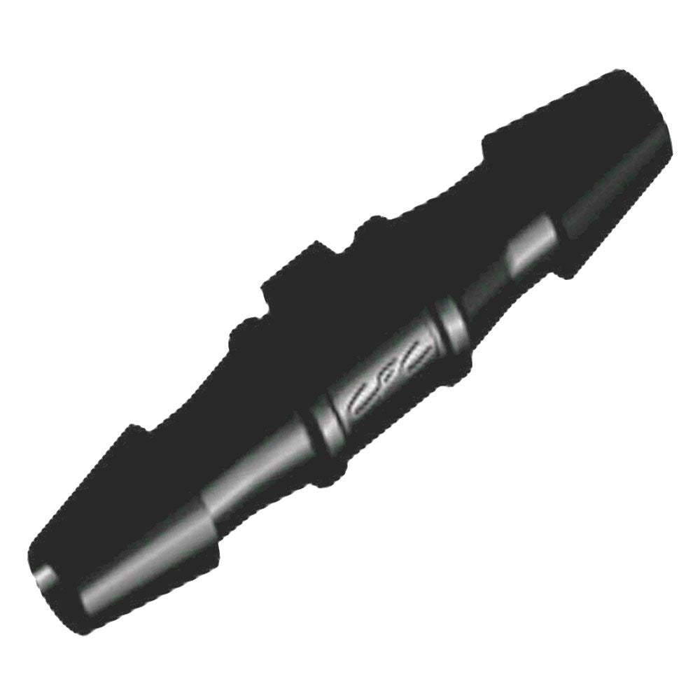 FitQuik Nylon Tube to Tube Straight Fitting Black - 3/32" ID Barb x 3/32" ID Barb