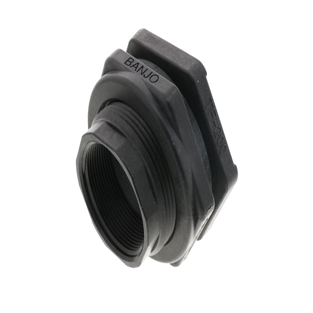 2.00" Polypropylene Bulkhead Tank Fitting with EPDM Gaskets