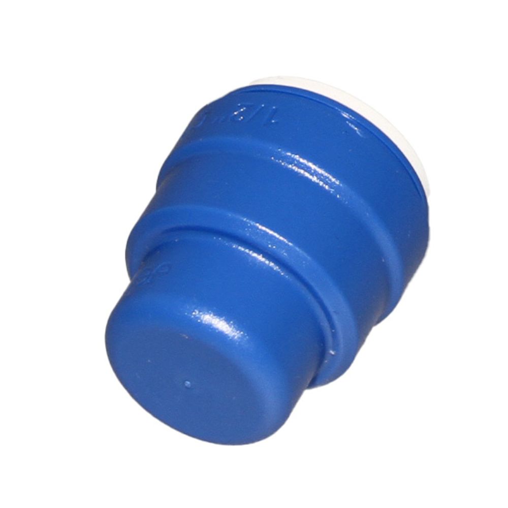 John Guest Color Coded End Cap Blue - 1/2 CTS Test Cap