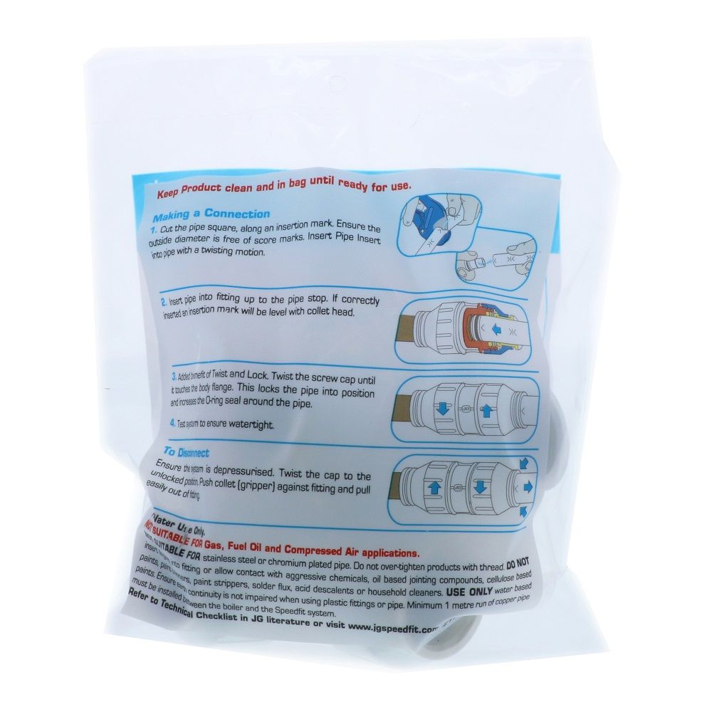 John Guest Union Elbow - 28mm