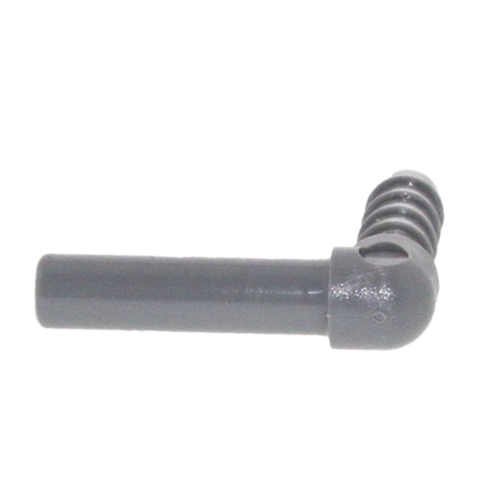 John Guest Stem Elbow Barb Connector - 1/4 OD Stem x 1/4 ID Barb