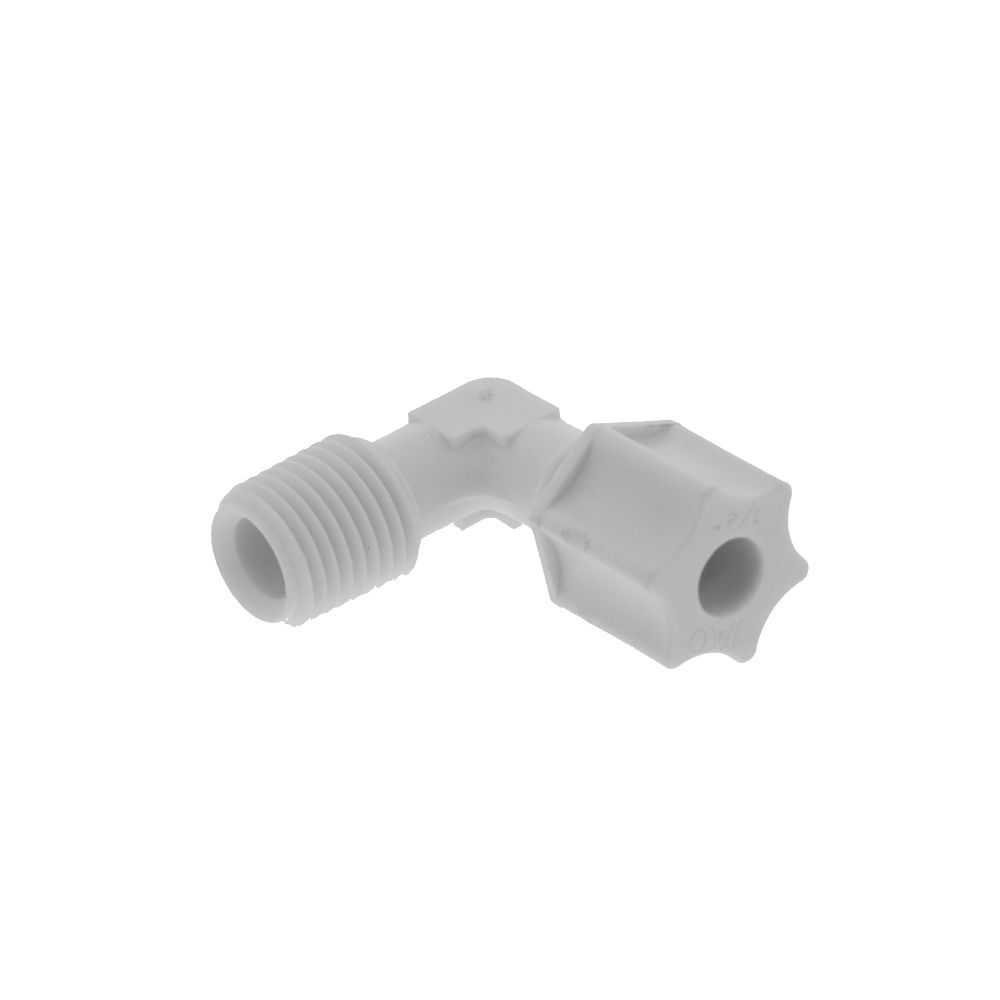 JACO 40-4-4-P-O Polypropylene Male Elbow 1/4 OD Tube x 1/4 MPT