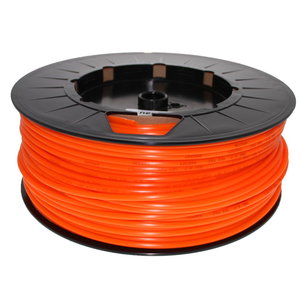Orange 1/4" OD LLDPE Polyethylene Tubing