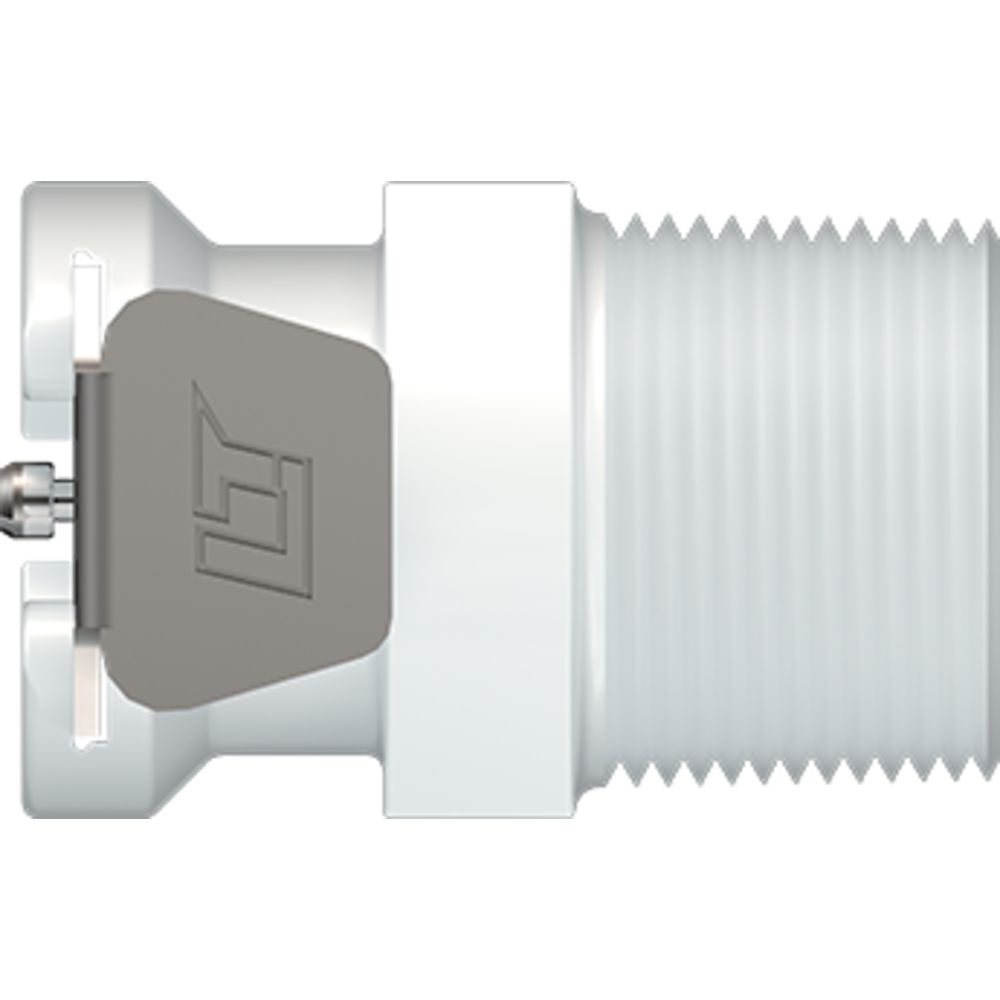 LinkTech 40AC Series Male Thread Female, Non-valved, 3/8" MNPT, Natural Acetal