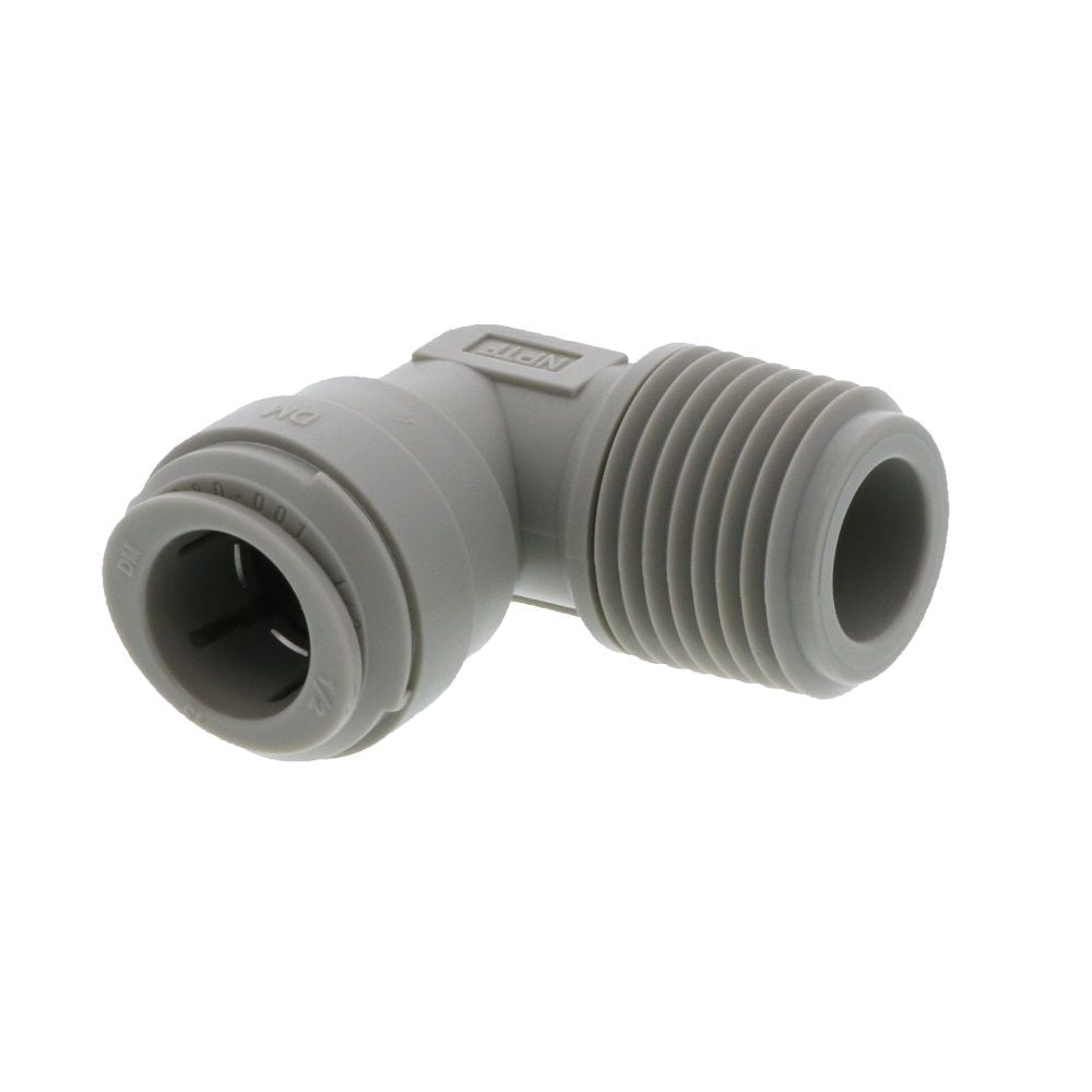 DMfit Elbow Male Connector - 1/2 Push-in x 1/2 NPTF