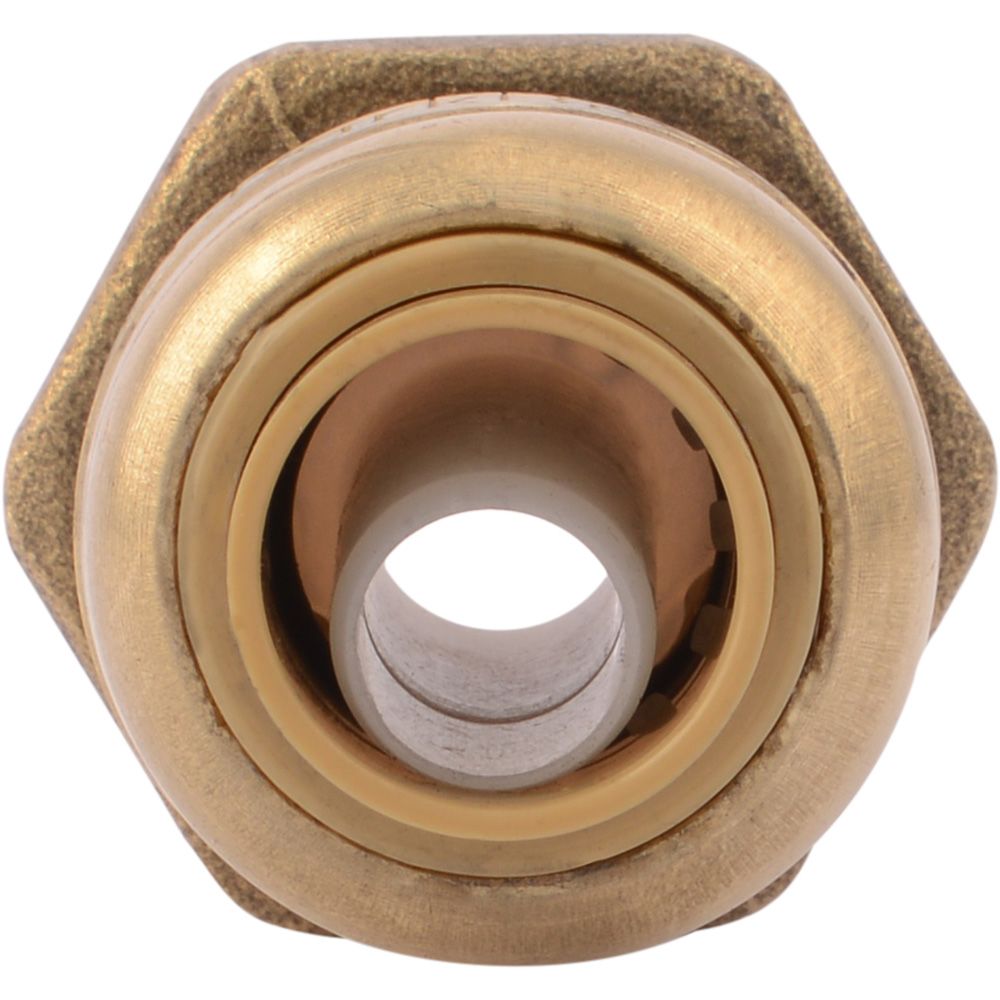 SharkBite® U070LF Lead-Free Brass Push-to-Connect Female Adapter - 3/8" x 1/2" FPT