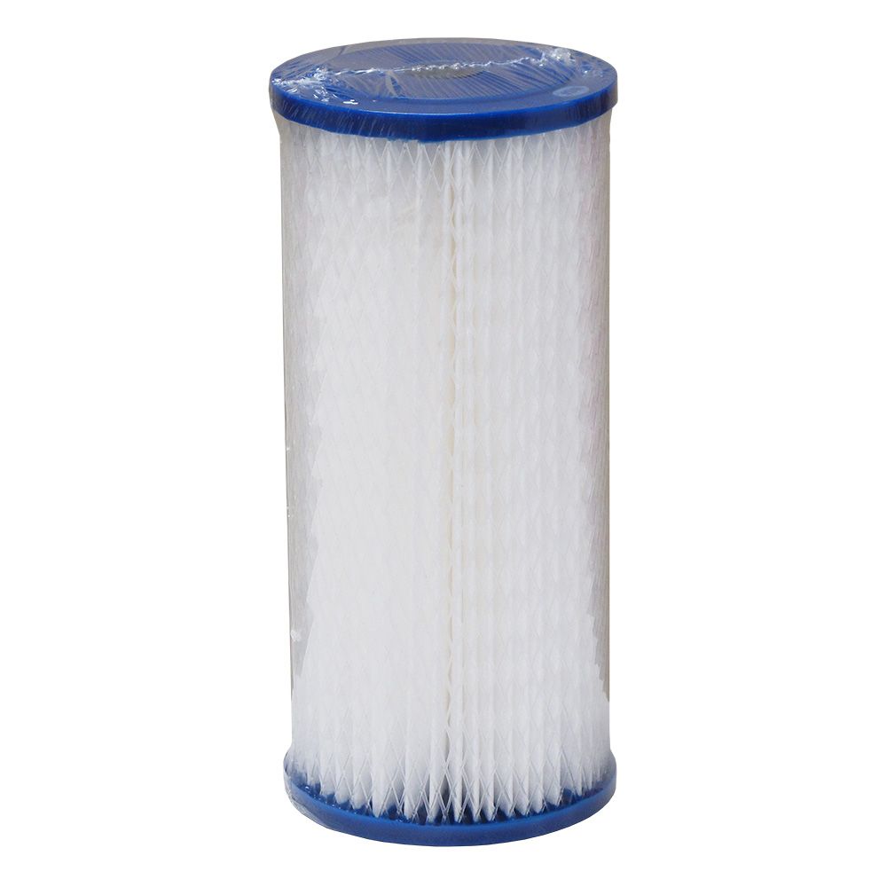 Harmsco® PP-BB-10-1 10" Calypso Blue Poly-Pleat Filter 1 mic ABS