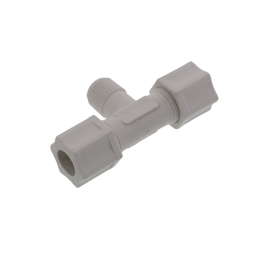 JACO 60-8-6-P-PG Polypropylene Male Branch Tee 1/2 OD Tube x 3/8 MPT