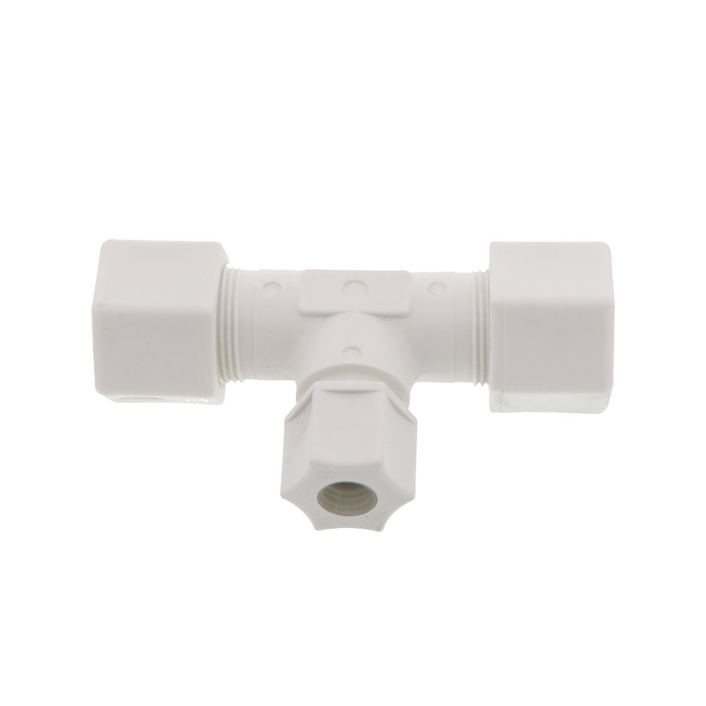 JACO 70-10-6-P-PG Polypropylene Union Tee 5/8 OD Tube x 5/8 OD Tube x 3/8 OD Tube