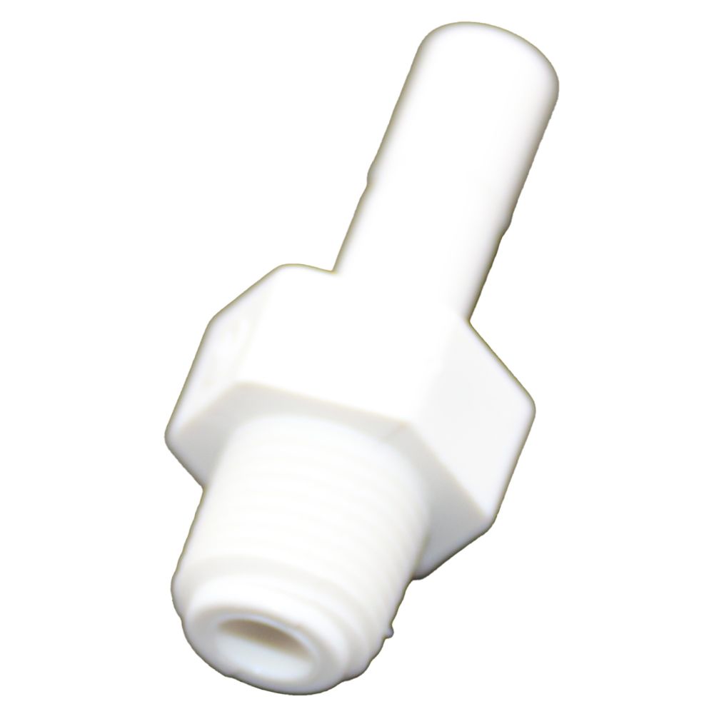 NeoFit - Polypropylene Natural White Stem Adapter 1/4" Stem x 1/8" NPTF