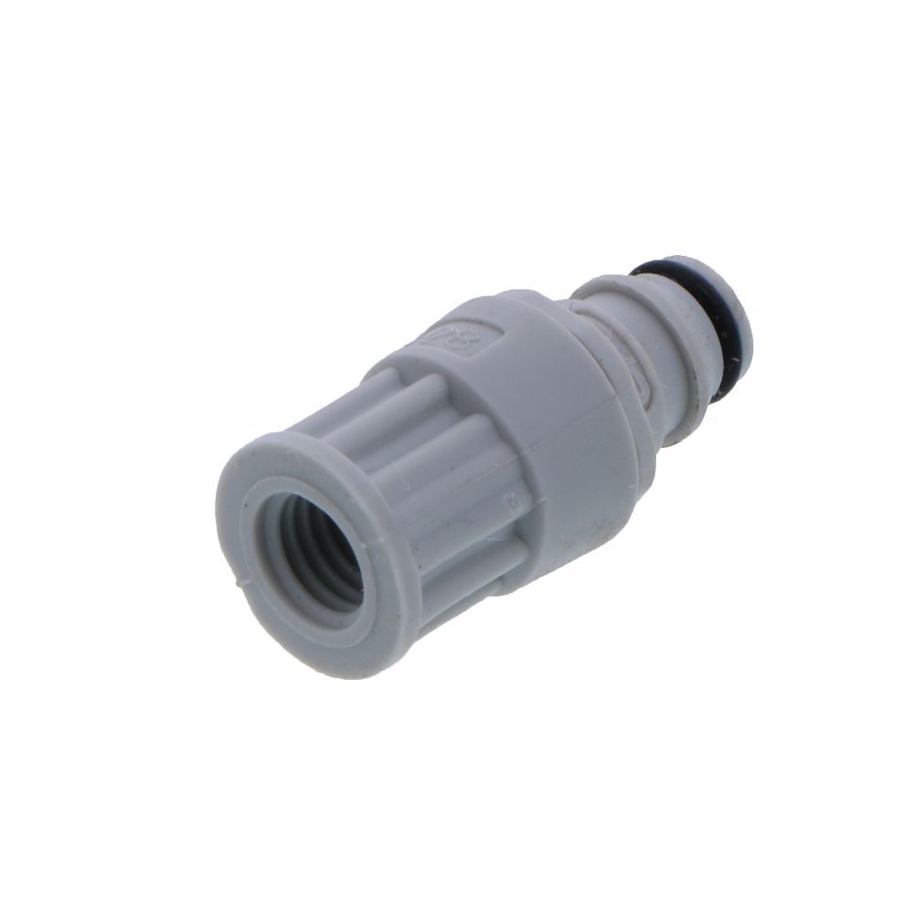 NS1D26042812 Valved In-Line Coupling Insert 1/4-28 Flat Bottom Port