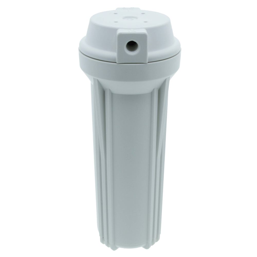 10" Neo-Pure SlimLine Filter Housing White 3/8" No Pressure Relief