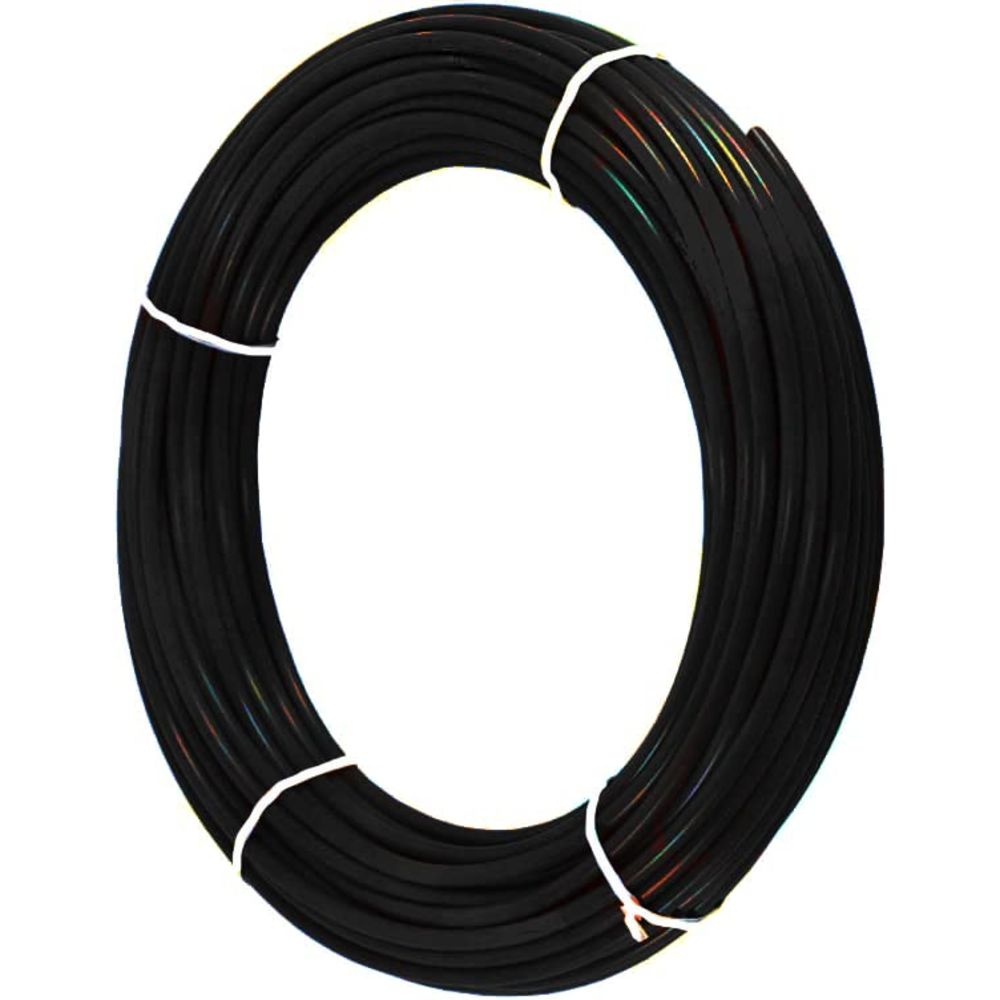 Black 3/8" OD LLDPE Polyethylene Tubing