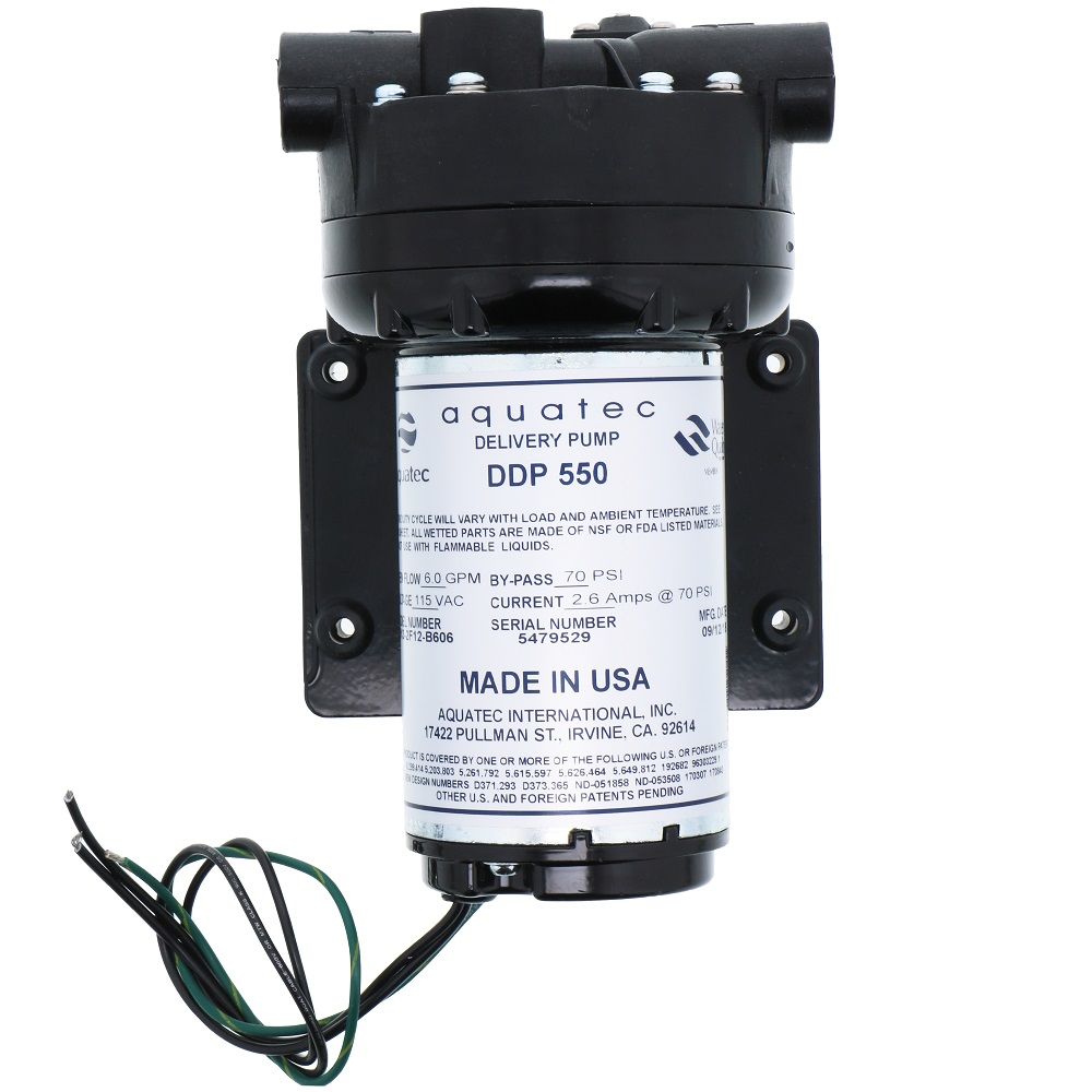 Aquatec 5513-2F12-B606 Pump 6.0 gpm, 1/2 FPT, 115V AC NO Cord
