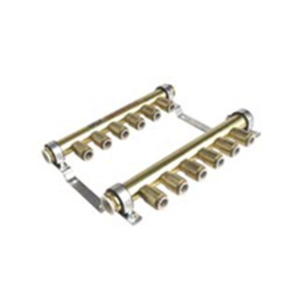 John Guest Manifold Brass Rail 6-Zone - 22mm x 15mm