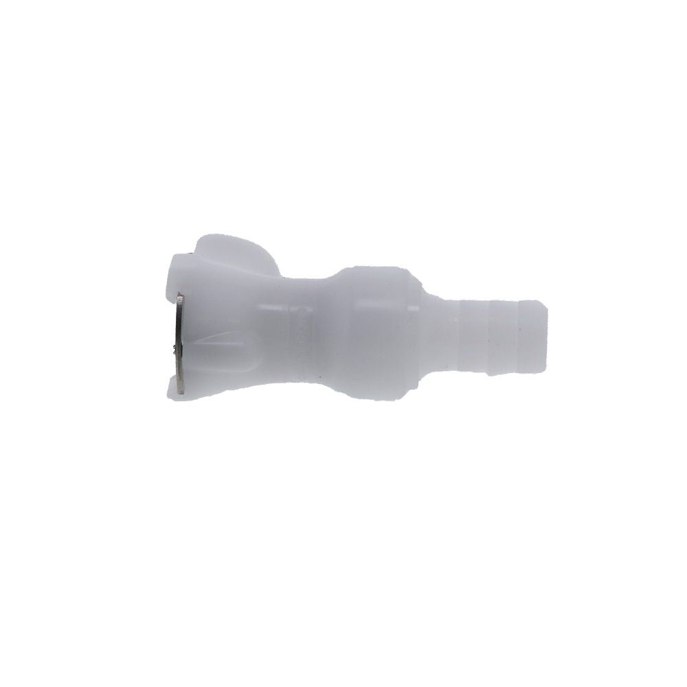 PLCD17006V Valved In-Line Hose Barb Coupling Body 3/8 ID Barb Viton O-ring