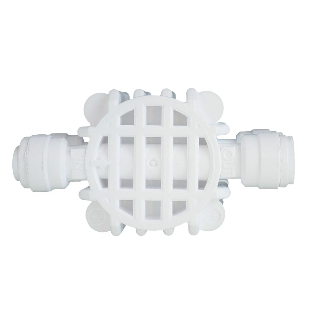 Automatic Shut Off Valve 4 Way 1/4 QC White