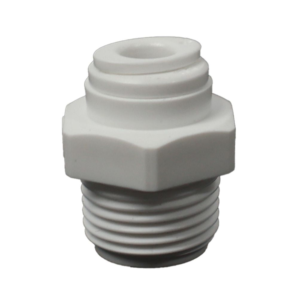 Male Connector Acetal 1/4 qc x 3/8 MNPT