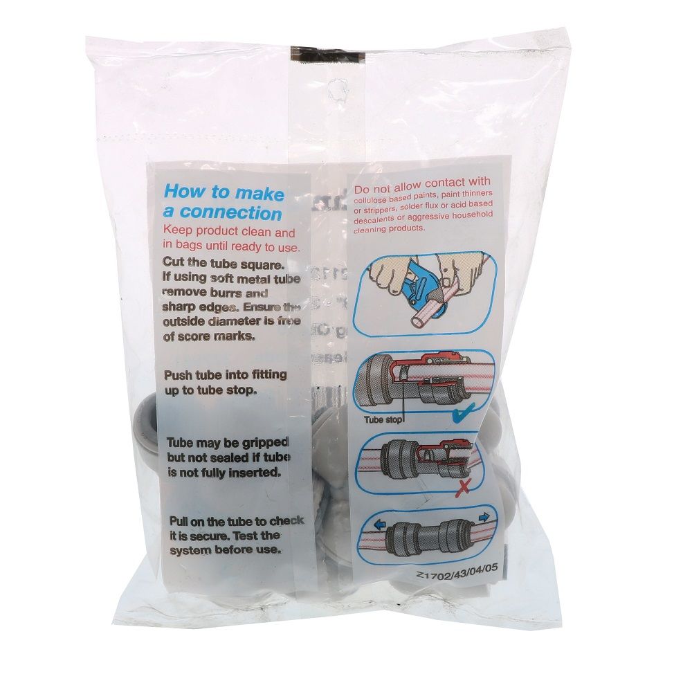 John Guest Reducing Elbow - 3/8 x 3/16