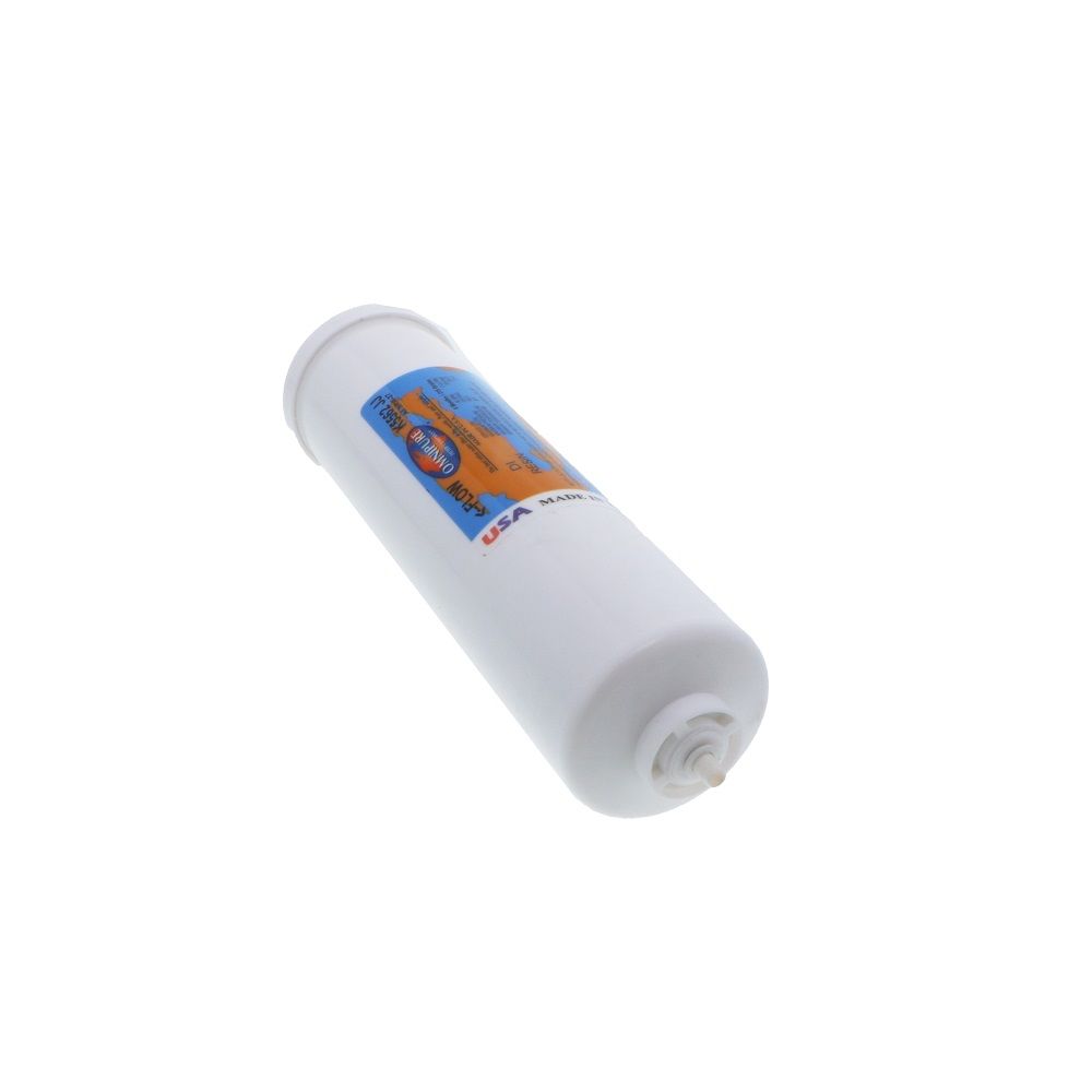 Omnipure Inline K5562-JJ-NRW37 DI Mixbed Resin - 10" x 2.5" Filter - 1/4" Quick Connect