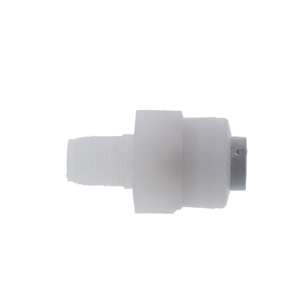 Kynar PVDF Male Connector - 1/4 x 1/8 NPTF