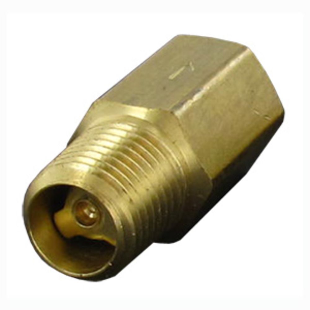 Inline Brass Check Valve - 1/4" MPT inlet x 1/4" FPT Outlet