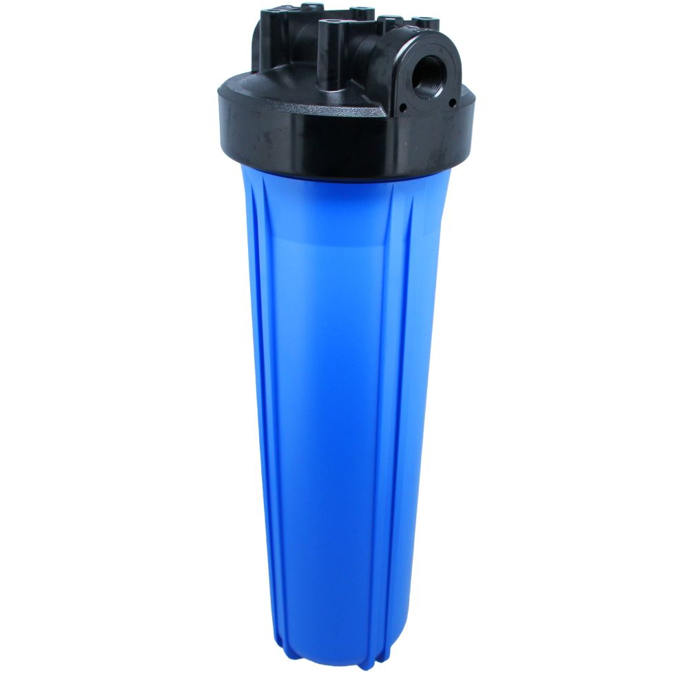 20" Neo-Pure Big Flow Filter Housing Blue Sump/Black Cap 1" without Pressure Relief