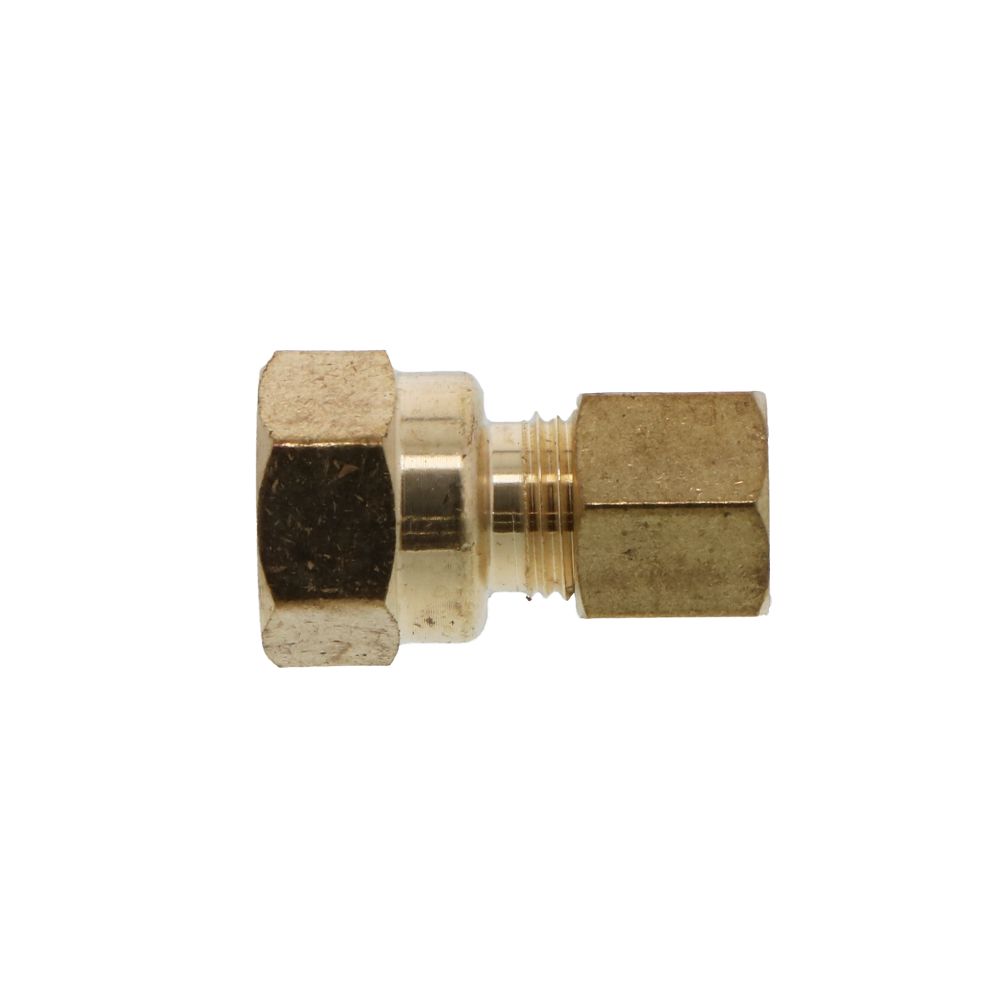 Brass Compression Female Connector 1/4 Compression x 1/4 FPT