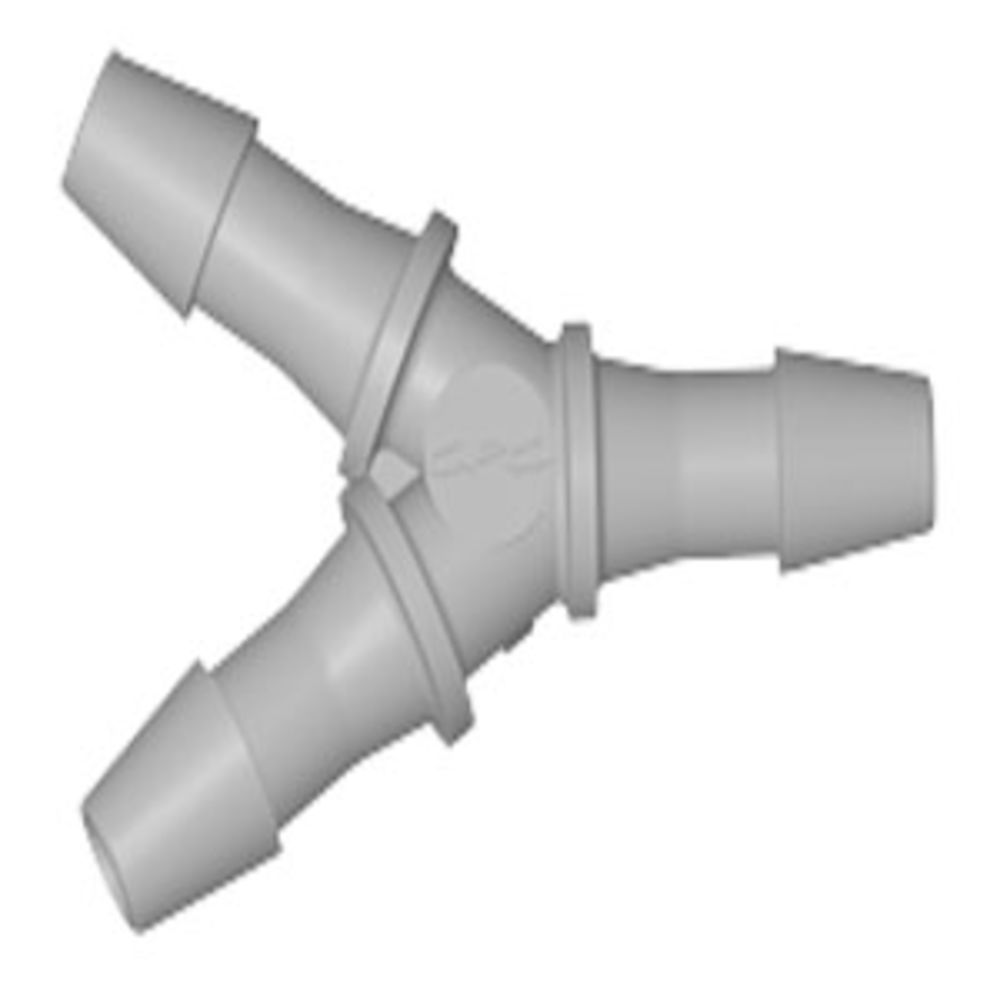 HY5 Y Fitting Natural Polypropylene 5/32 HB X 5/32 HB X 5/32 HB