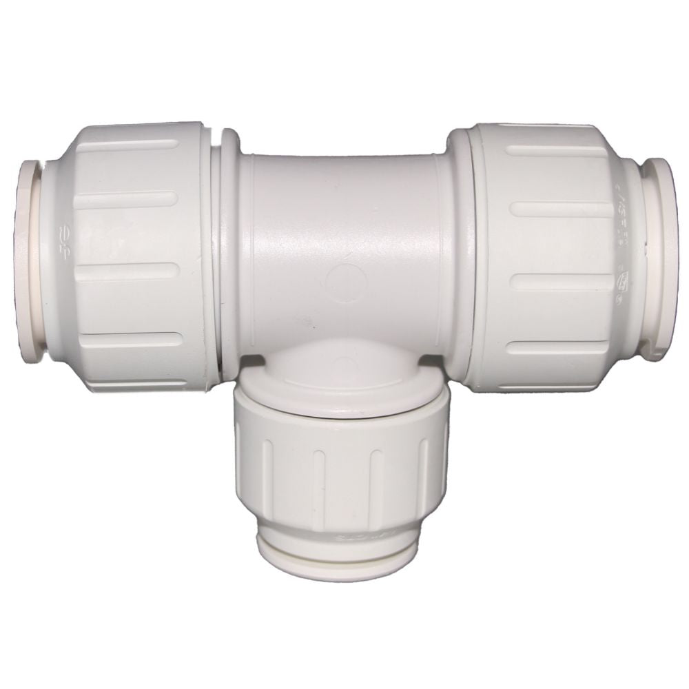 John Guest Reducing Tee - 1 x 1 x 3/4 CTS