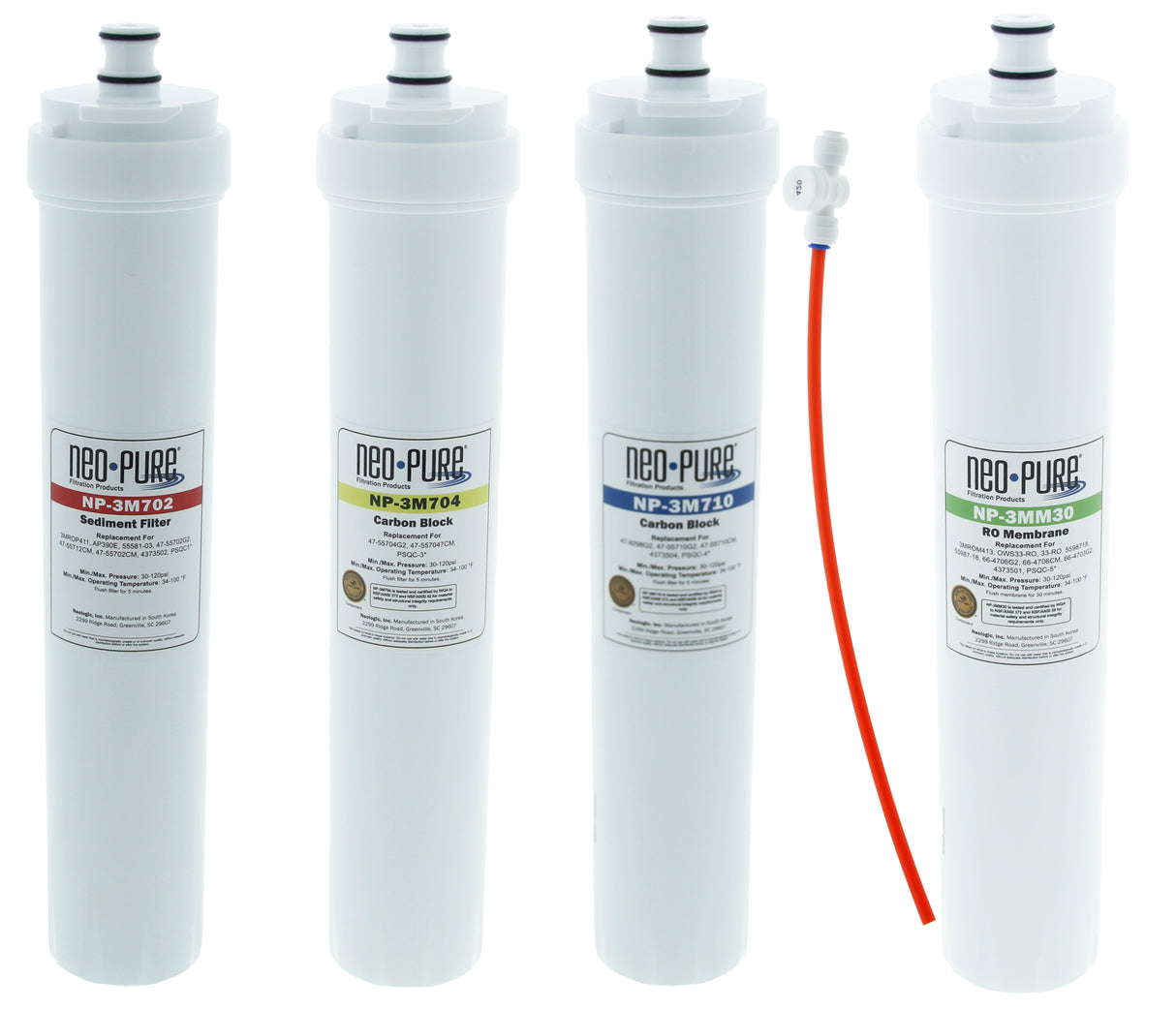 Neo-Pure NP-SQC4 SQC Compatible Replacement Filter Kit