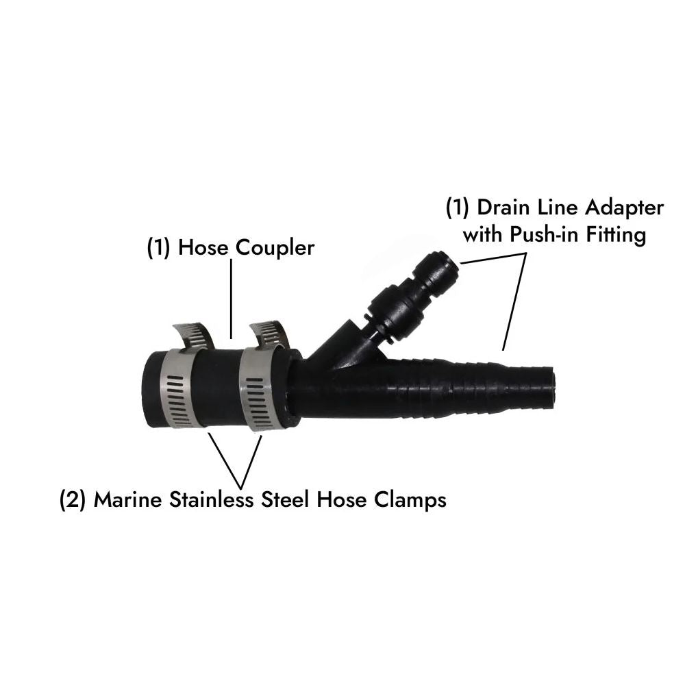 Dishwasher/RO Drain Line Adapter - 3/8" Tube Connection
