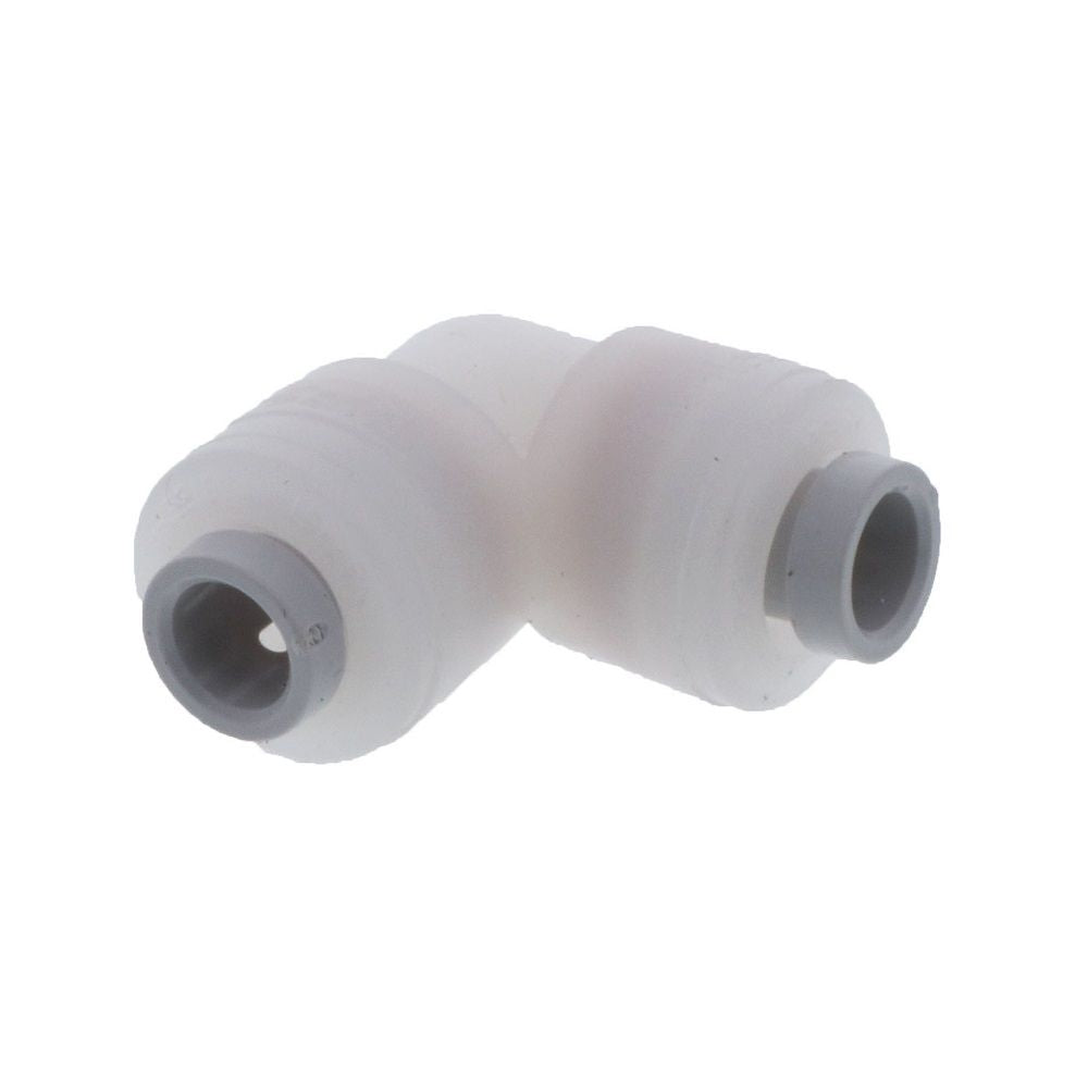 Kynar PVDF Male Elbow Swivel - 1/4 x 1/8 NPTF