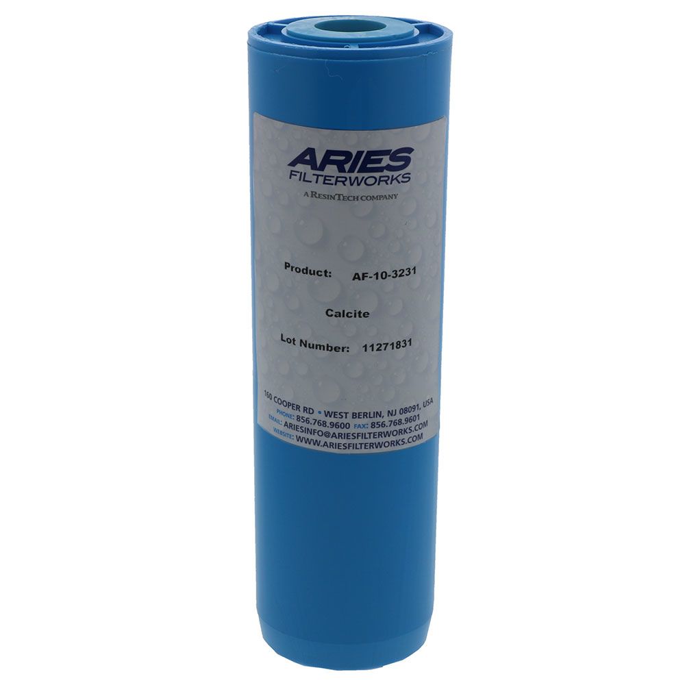 10" x 2.5" Aries Calcite pH Neutralizing Cartridge