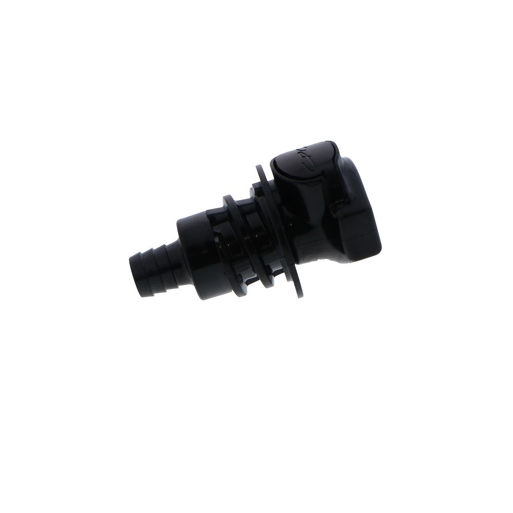 HFCD16857 Valved Panel Mount Hose Barb Coupling Body 1/2 ID Barb