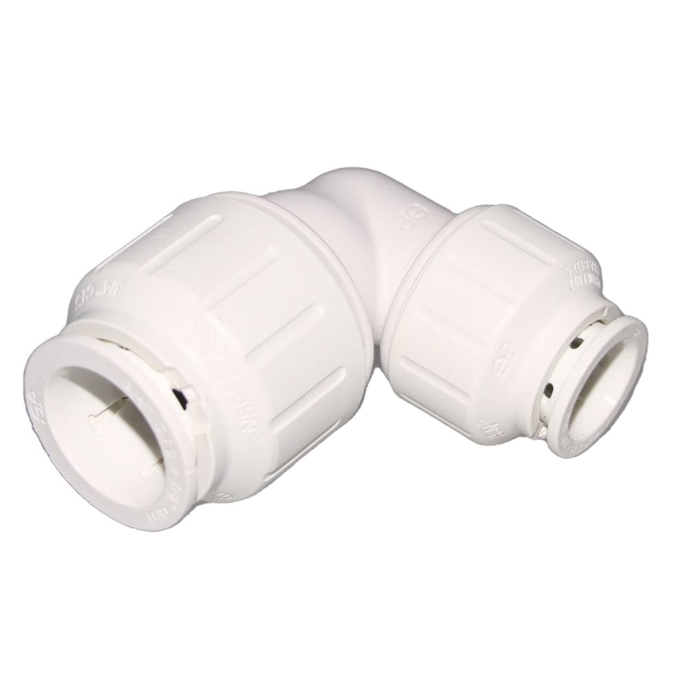 John Guest Reducing Union Elbow - 3/4 CTS x 1/2 CTS