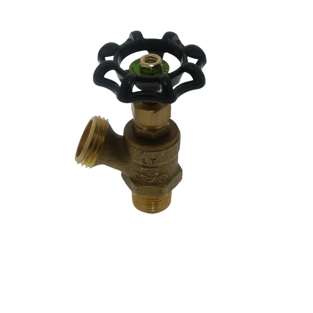 Brass Boiler Drain Full Flow With Stuffing Box Lead-Free 1/2" MIPT x MGHT