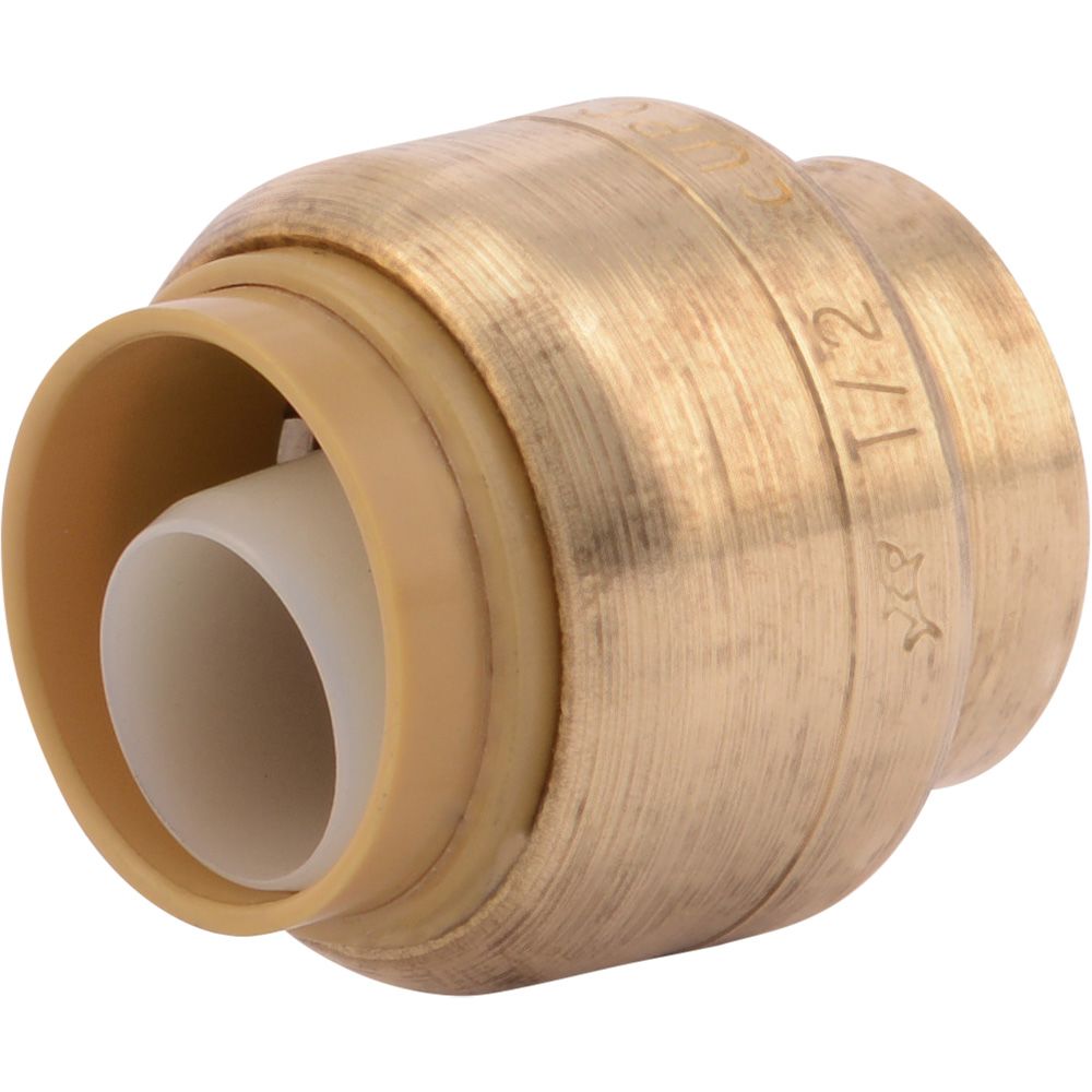 SharkBite® U514LF Lead-Free Brass Push-to-Connect End Stop - 1/2"