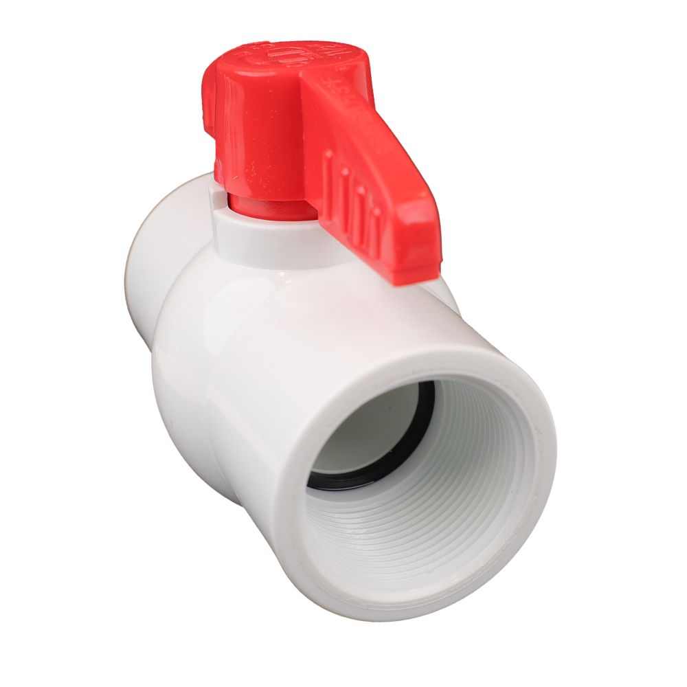 Schedule 40 PVC Molded-In-Place Ball Valve 1-1/2" FIPS