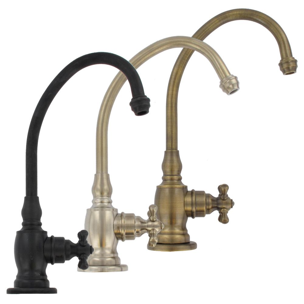 Waterstone Hampton 1250C Faucets with Cross Handle - Cold Only