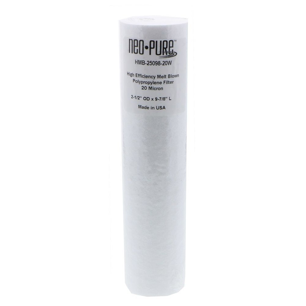 Neo-Pure HMB-25098-20W 9-7/8" High Efficiency Meltblown Filter 20 micron